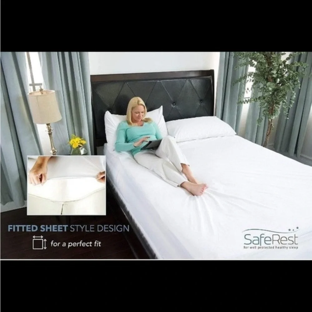 SafeRest Full Premium Waterproof Cotton Terry Protector